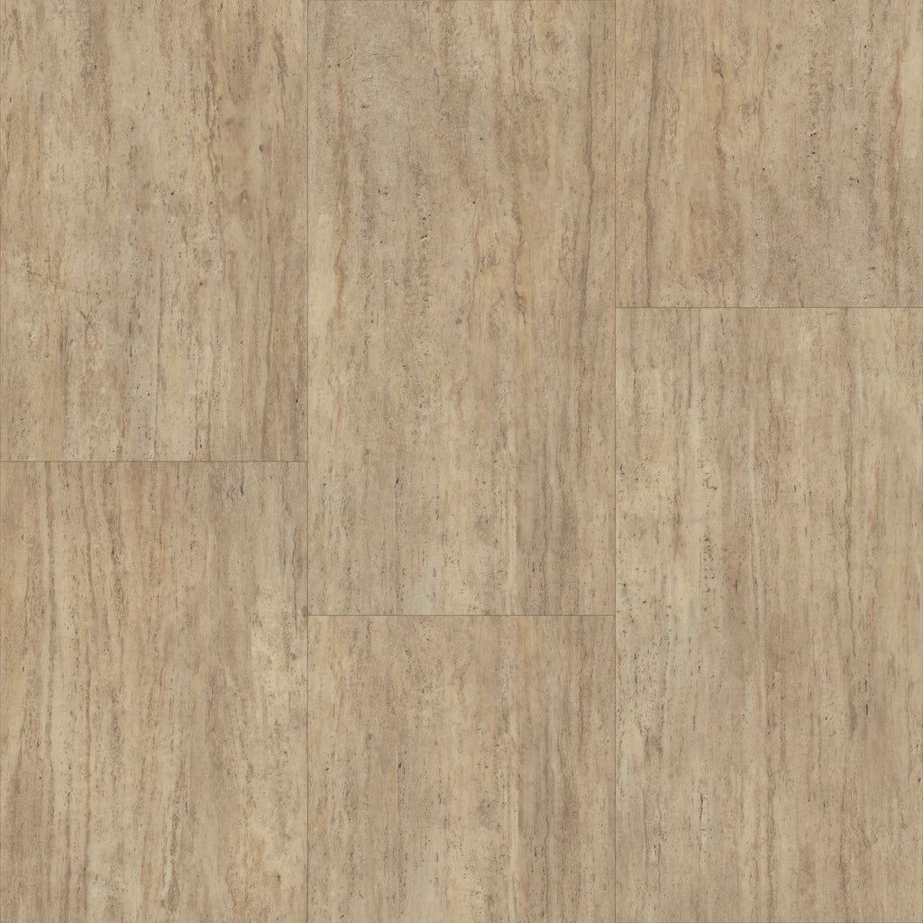 Shin Craft T.G.F. ウォールナット Tile with CGT SPC Flooring in New Linen | TRUCOR