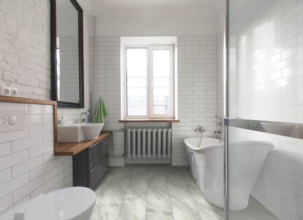 Tile in Carrara Grey