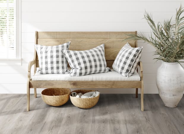 Boardwalk Luxury Vinyl Flooring in Barnwood Oak | TRUCOR