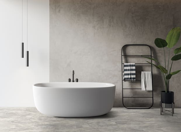 Tile in Travertine Mist