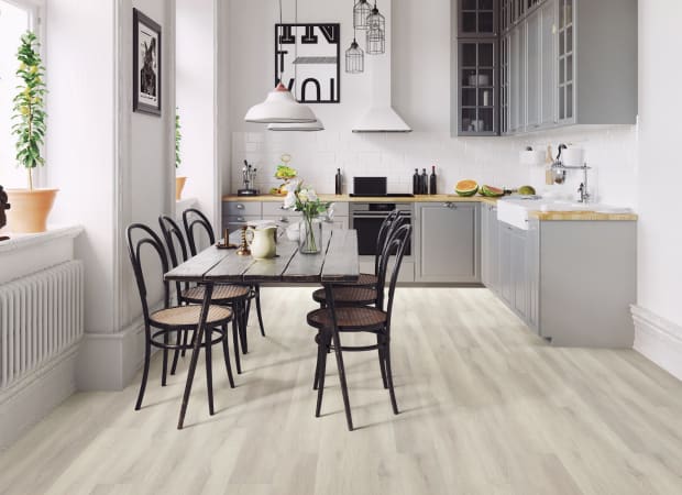 Tymbr Select Wood Fiber Core Flooring in Adel Oak | TRUCOR
