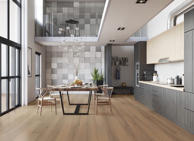 Tymbr Select Wood Fiber Core Flooring in Yogo Oak | TRUCOR
