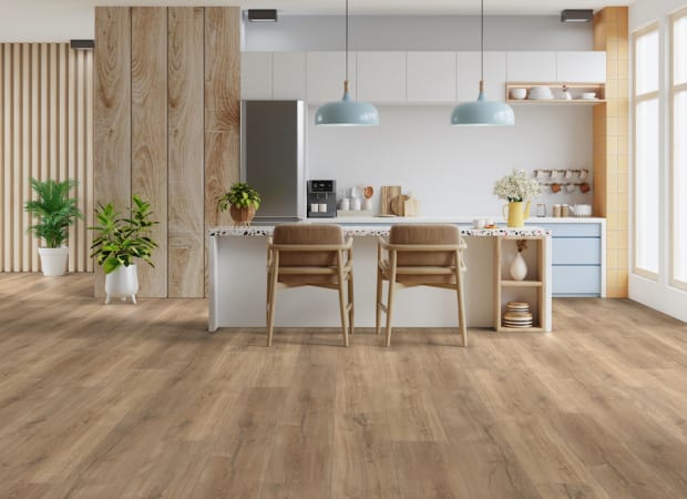 Boardwalk Luxury Vinyl Flooring in Waterfront Oak | TRUCOR